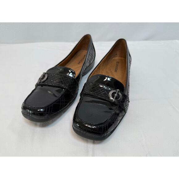 Naturalizer "Chauncey" Black Patent Leather Slip on Loafers, Size 9 - Picture 1 of 7